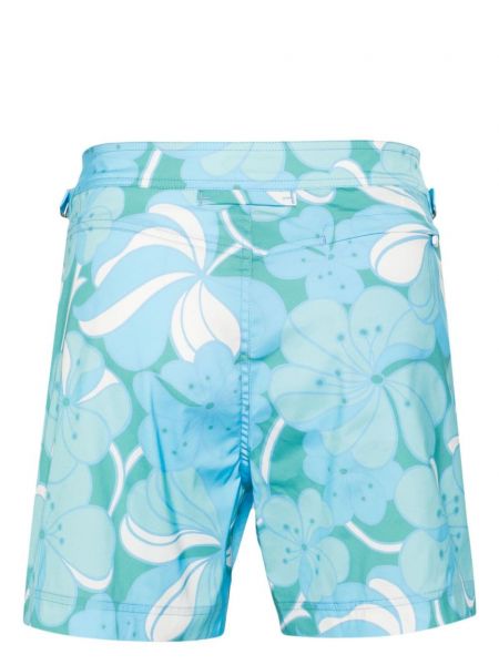 Shorts à fleurs Tom Ford bleu