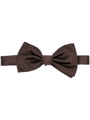 Копринена вратовръзка с панделка Dolce & Gabbana кафяво