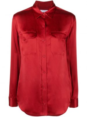 Šilkinė marškiniai Equipment raudona