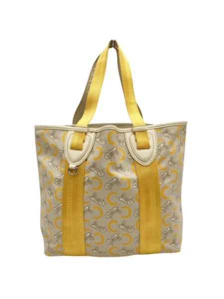 Shopper handtasche mit taschen Celine Vintage beige