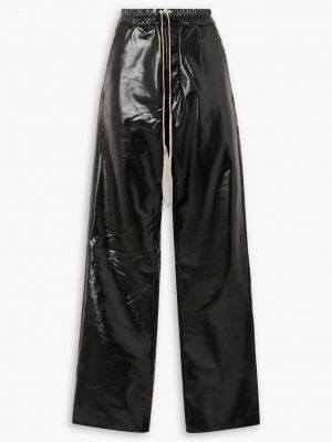 Прямые брюки из смесового хлопка с покрытием DRKSHDW BY RICK OWENS черный