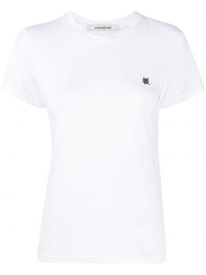 T-shirt mit stickerei Kimhekim weiß