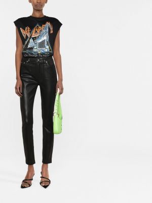 Jeans taille haute Dolce & Gabbana noir