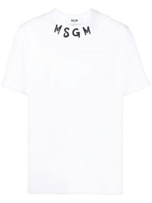 T-shirt Msgm vit