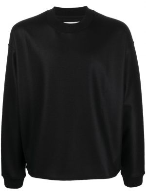 Rund hals sweatshirt Jil Sander svart