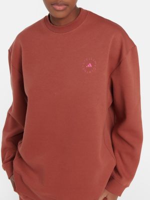 Sweatshirt aus baumwoll Adidas By Stella Mccartney rot
