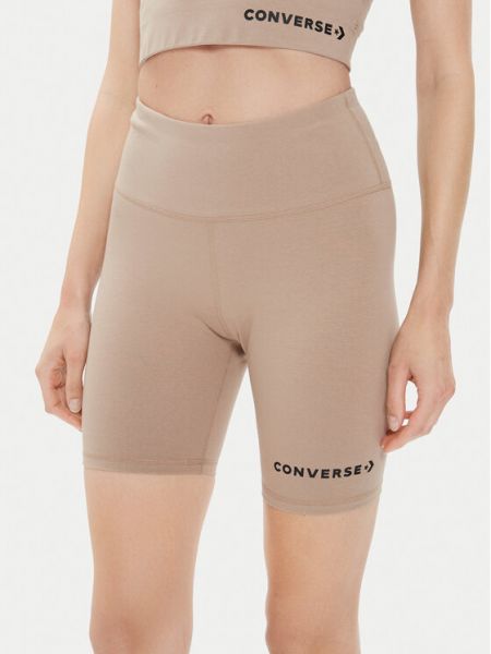 Pantaloncini da ciclista sportivi Converse beige