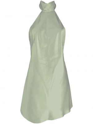 Rochie de cocktail de mătase Michelle Mason verde