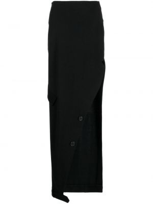 Βαμβακερή φούστα Monse μαύρο