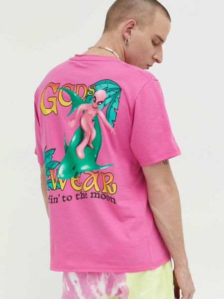 Bavlněné tričko Gcds růžové