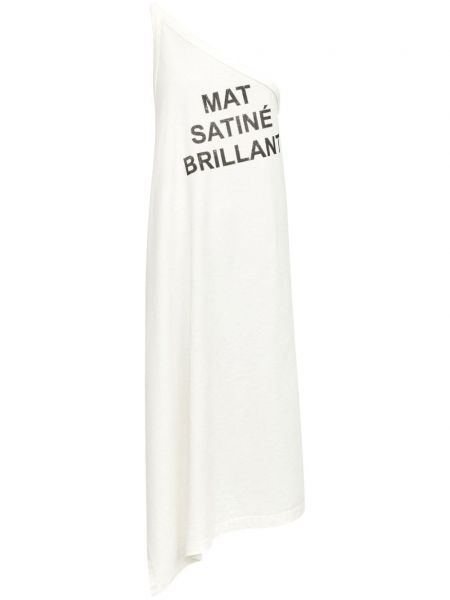 Raštuotas medvilninis marškinėliai Mm6 Maison Margiela balta