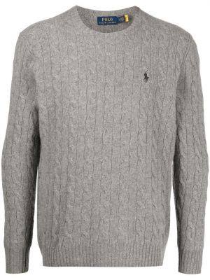 Bombažni pulover z vezenjem s črtami Polo Ralph Lauren