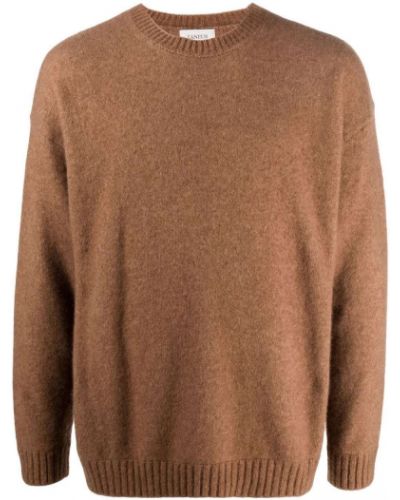 Jersey de tela jersey de cuello redondo Laneus marrón