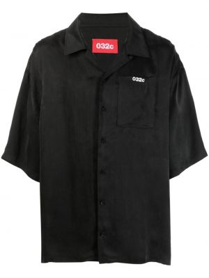 Lyocellová košeľa s potlačou 032c čierna