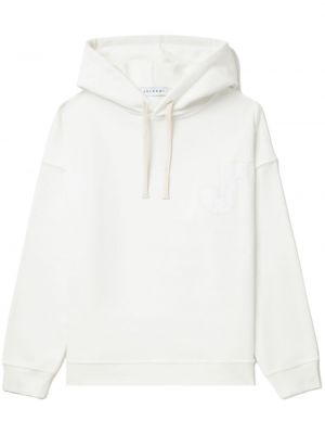 Pamučna hoodie s kapuljačom s printom Joshua Sanders bijela
