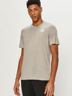 Тениска с дълъг ръкав Adidas сиво
