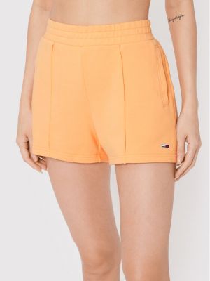 Спортни шорти Tommy Jeans оранжево