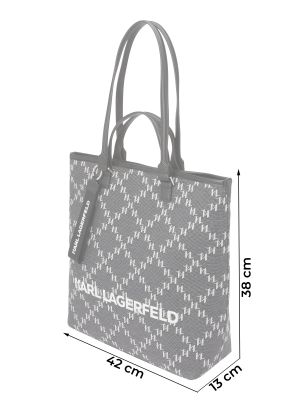 Nákupná taška Karl Lagerfeld sivá