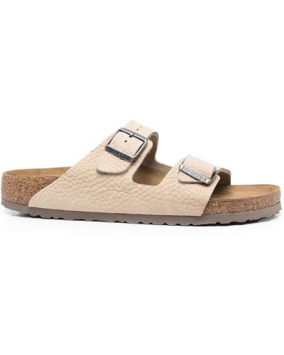 Iš natūralios odos sandalai Birkenstock smėlinė