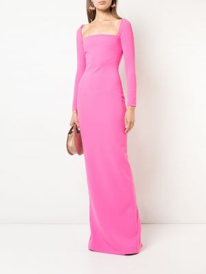 Přiléhavé večerní šaty Solace London růžové