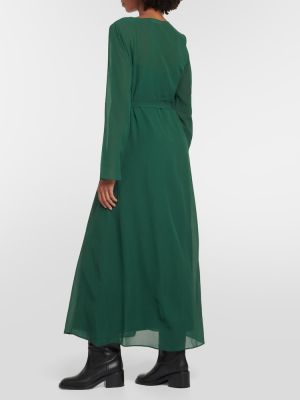 Hedvábné midi šaty Chloã© zelené