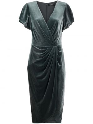 Aksamitna sukienka drapowana Lauren Ralph Lauren