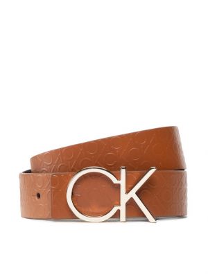 Pásek Calvin Klein hnědý