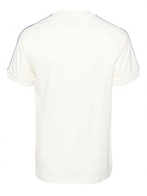 Dryžuotas dryžuotas marškinėliai Adidas balta