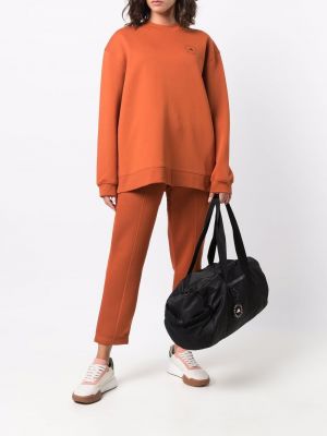 Sudadera con estampado Adidas By Stella Mccartney naranja
