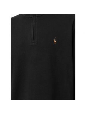 Bluza skórzana bawełniana Ralph Lauren czarna