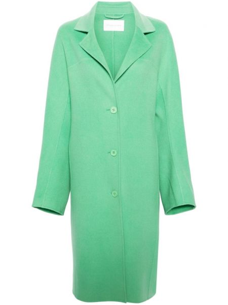 Vlněný kabát Christian Wijnants zelený
