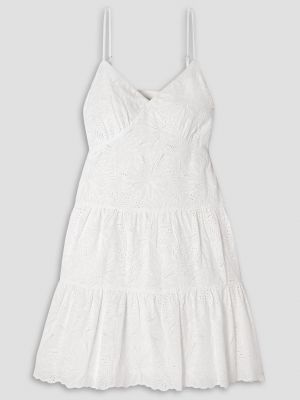 Платье мини с вышивкой Michael Michael Kors белое