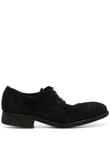 Кожени обувки в стил дерби Guidi черно