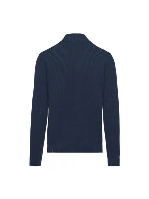 Jersey cuello alto de algodón de tela jersey Bomboogie azul