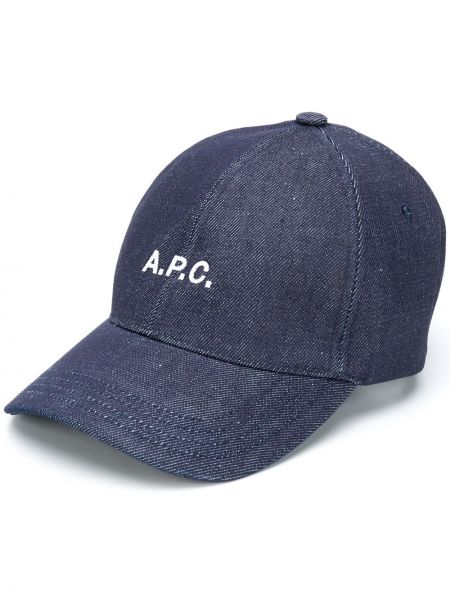 Gorra con bordado A.p.c. azul