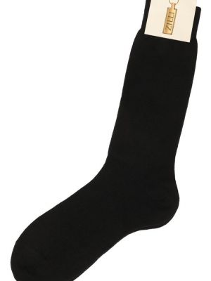 Кашемировые шерстяные носки Zilli черные
