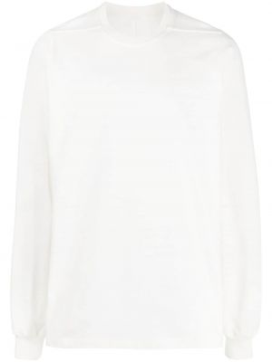 Sweat col rond col rond Rick Owens blanc
