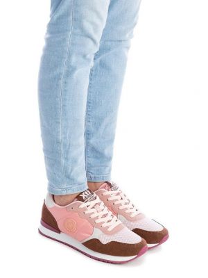 Кроссовки на шнуровке Xti розовые