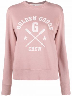 Rund hals trykt sweatshirt Golden Goose