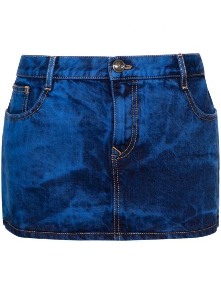 Дънкова пола с tie-dye ефект Vivienne Westwood синьо