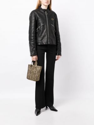 Jacquard shopper handtasche mit leopardenmuster Vivienne Westwood