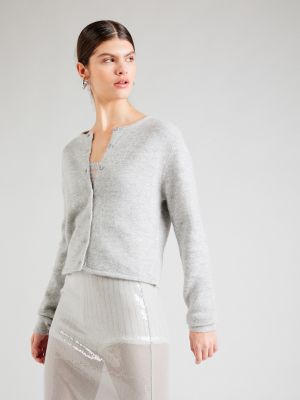 Cardigan en tricot Gina Tricot gris