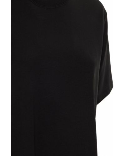 Džerzej bavlnené tričko Loulou Studio čierna