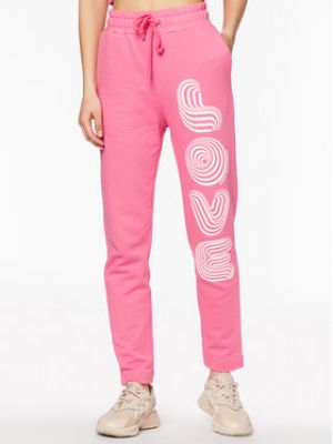 Sportovní kalhoty Love Moschino růžové