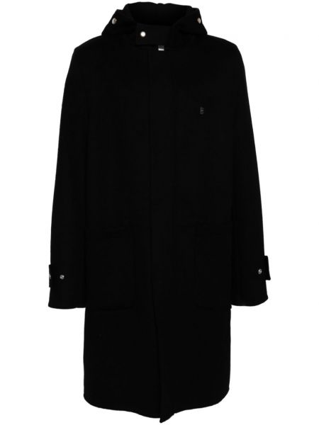 Kaput s kapuljačom Givenchy crna