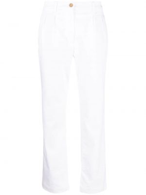 Bavlněné rovné kalhoty Rossignol bílé
