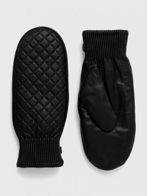 Черные кожаные перчатки Emu Australia