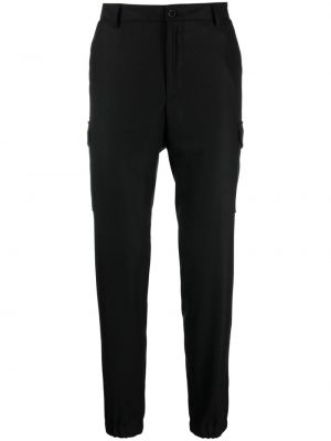 Pantaloni cargo cu buzunare Karl Lagerfeld negru