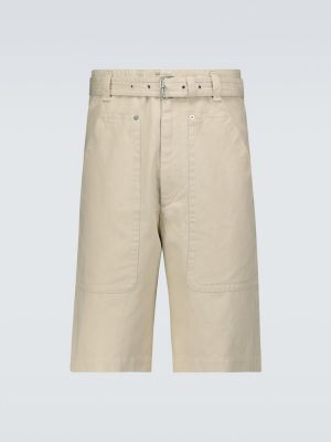 Shorts en lin en coton Isabel Marant beige
