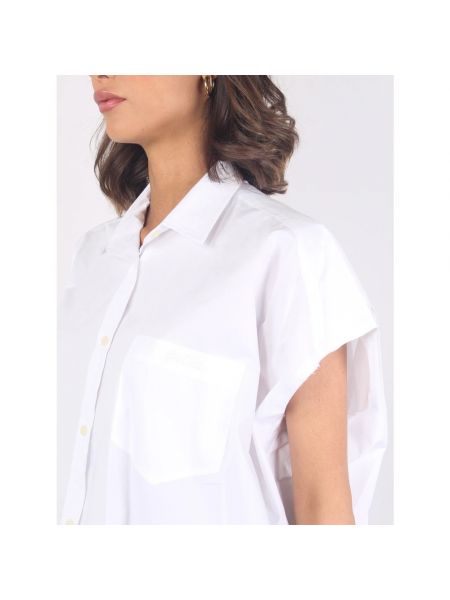 Camisa de algodón casual Gaëlle Paris blanco